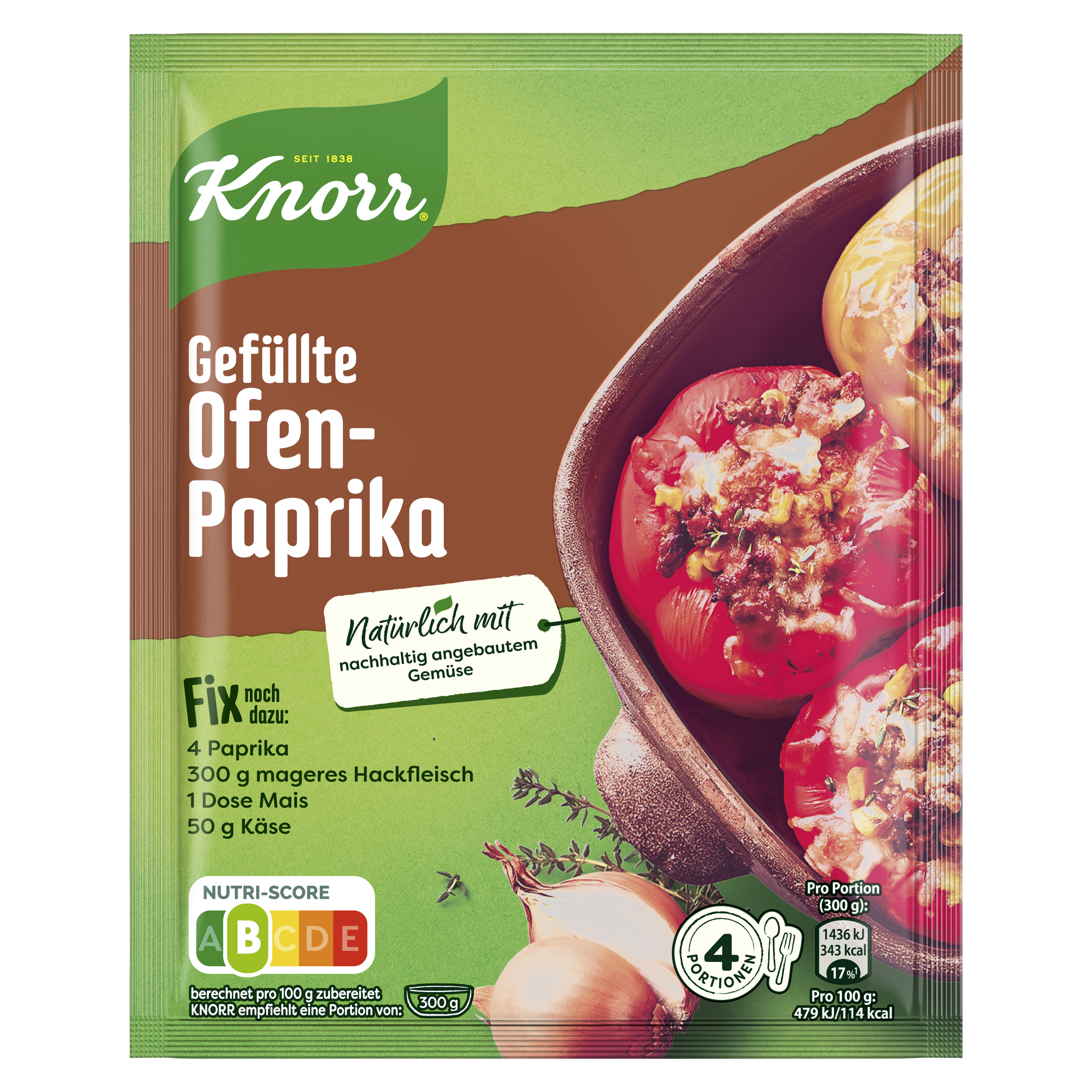 Knorr Fix Gefüllte Ofen-Paprika 43 g