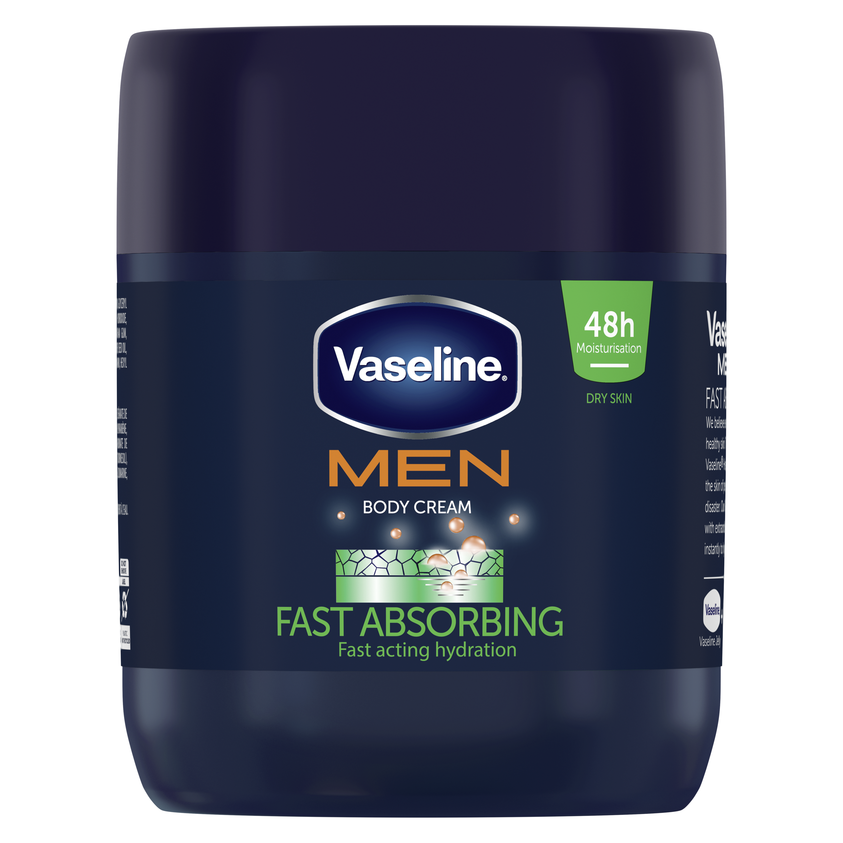 Vaseline® MEN Fast Absorbing Moisturising Body Cream 400ml