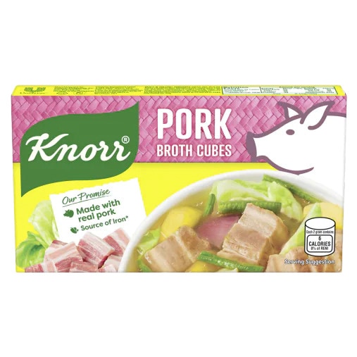 A box of Knorr Pork Cubes