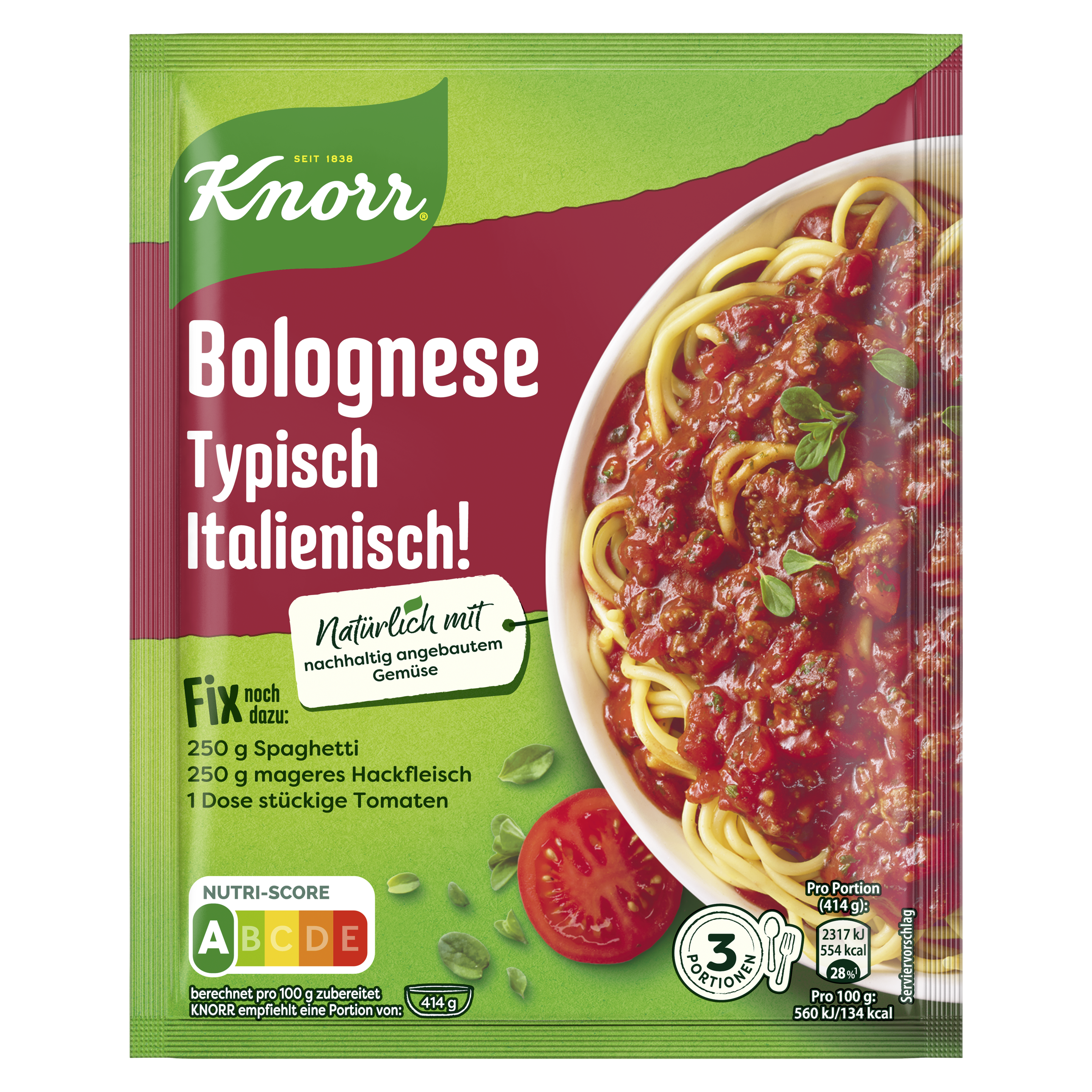Knorr Fix Bolognese typisch italienisch 42 g