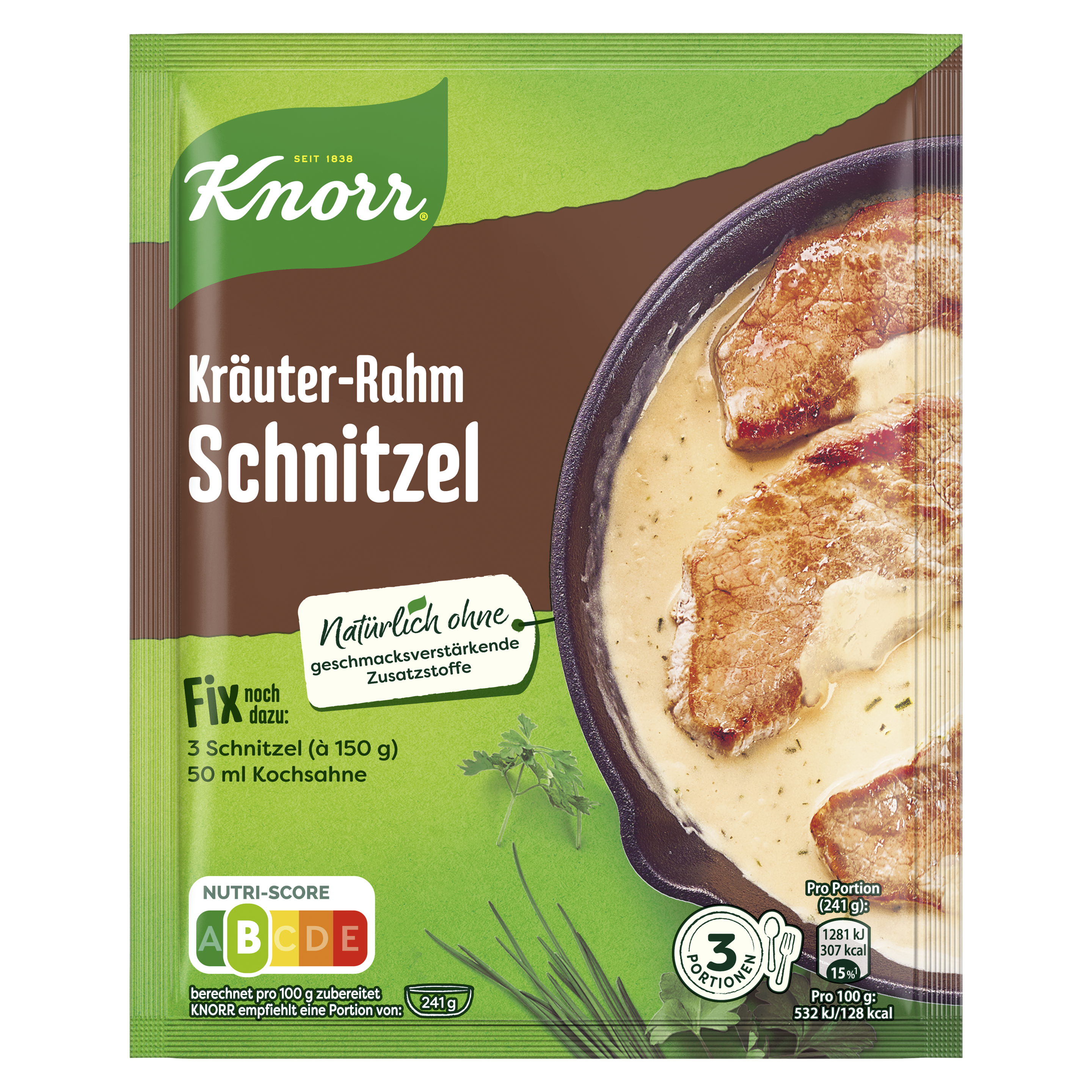 Knorr Fix Kräuter-Rahm Schnitzel 47 g