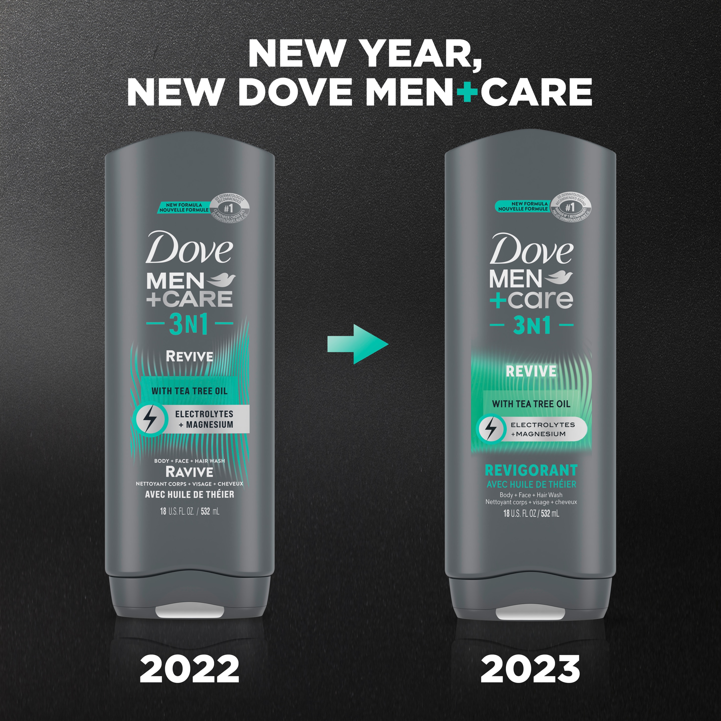 Men+Care 3N1 Revive with Wild Mint Oil Body Wash