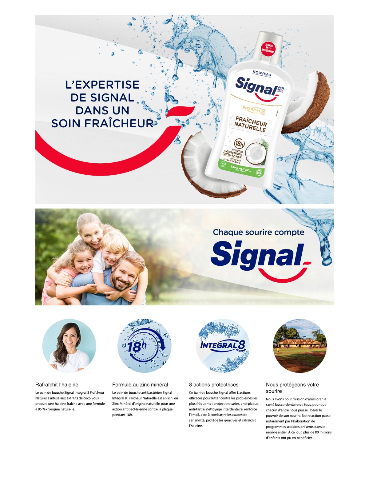 Bain de Bouche Integral 8 Nature Elements Fraîcheur Naturelle