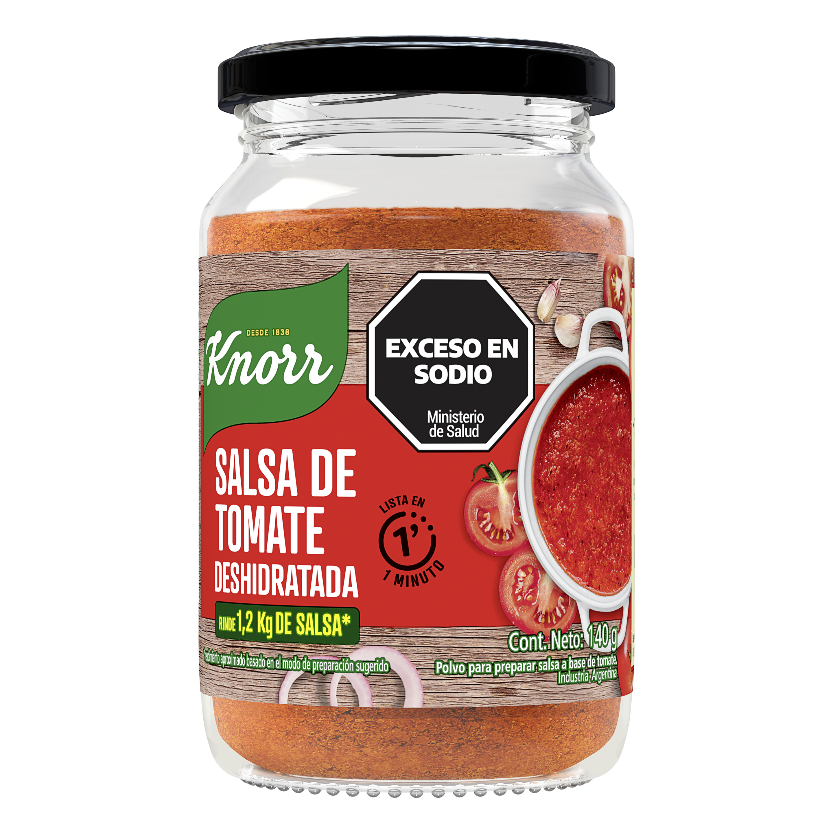 Imagen de envase Salsa de Tomate Deshidratada Knorr