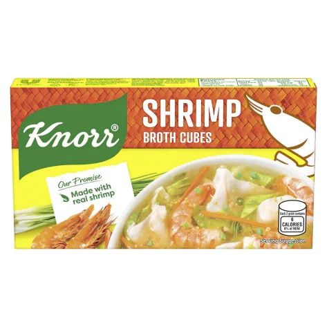 A box of Knorr Shrimp Broth Cubes