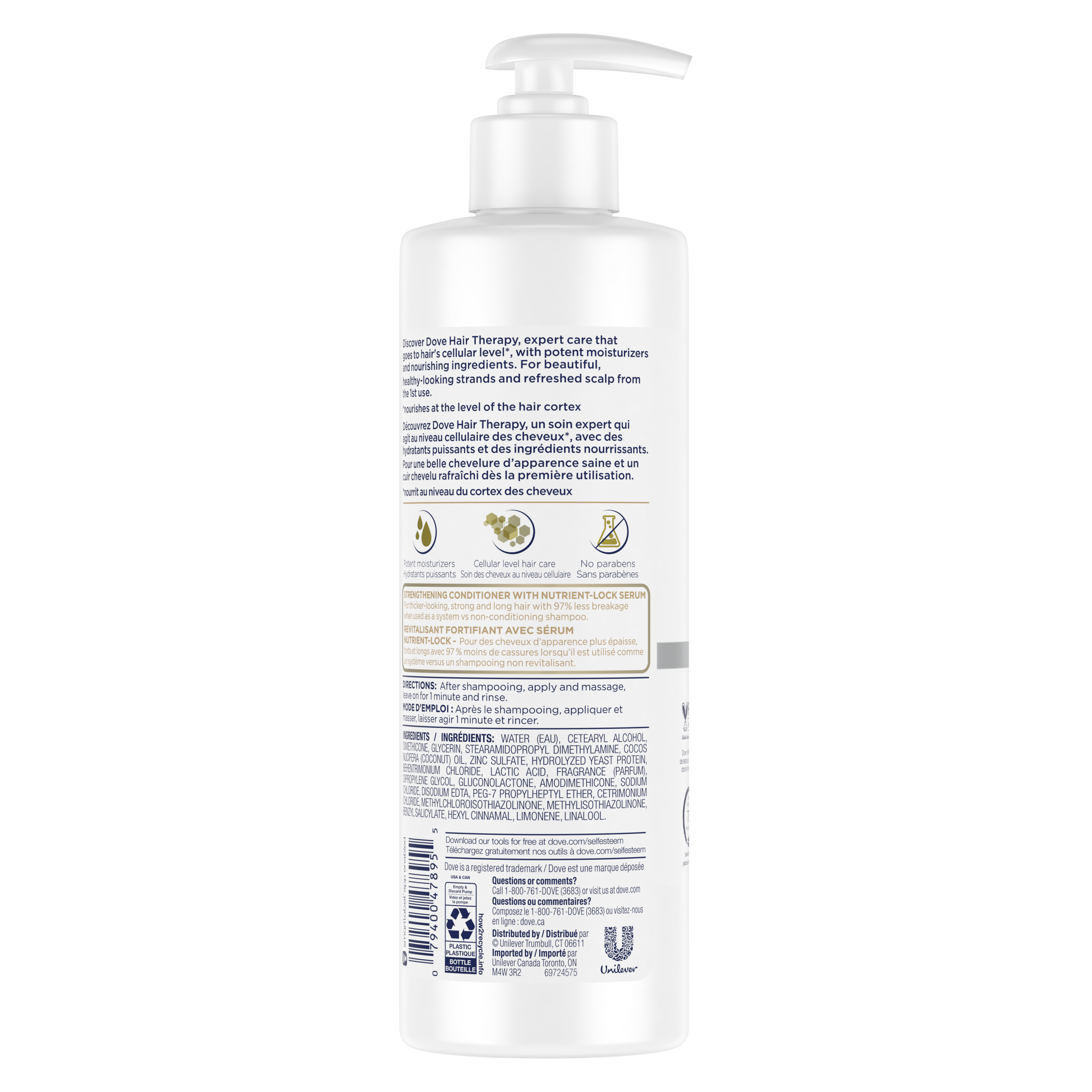 Hair Therapy Breakage Remedy Conditioner Back