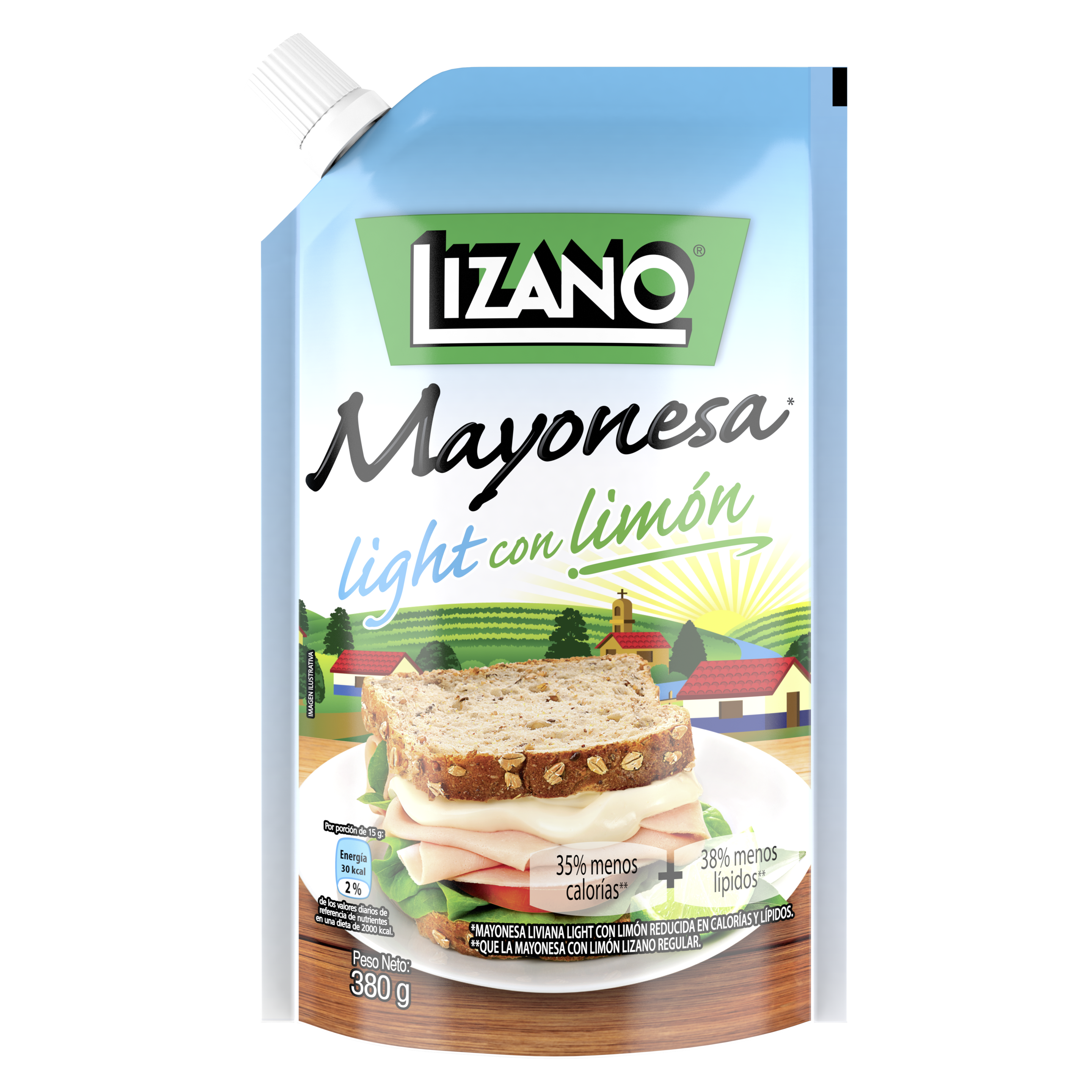 Mayonesa Light con Limón 380 G packshot