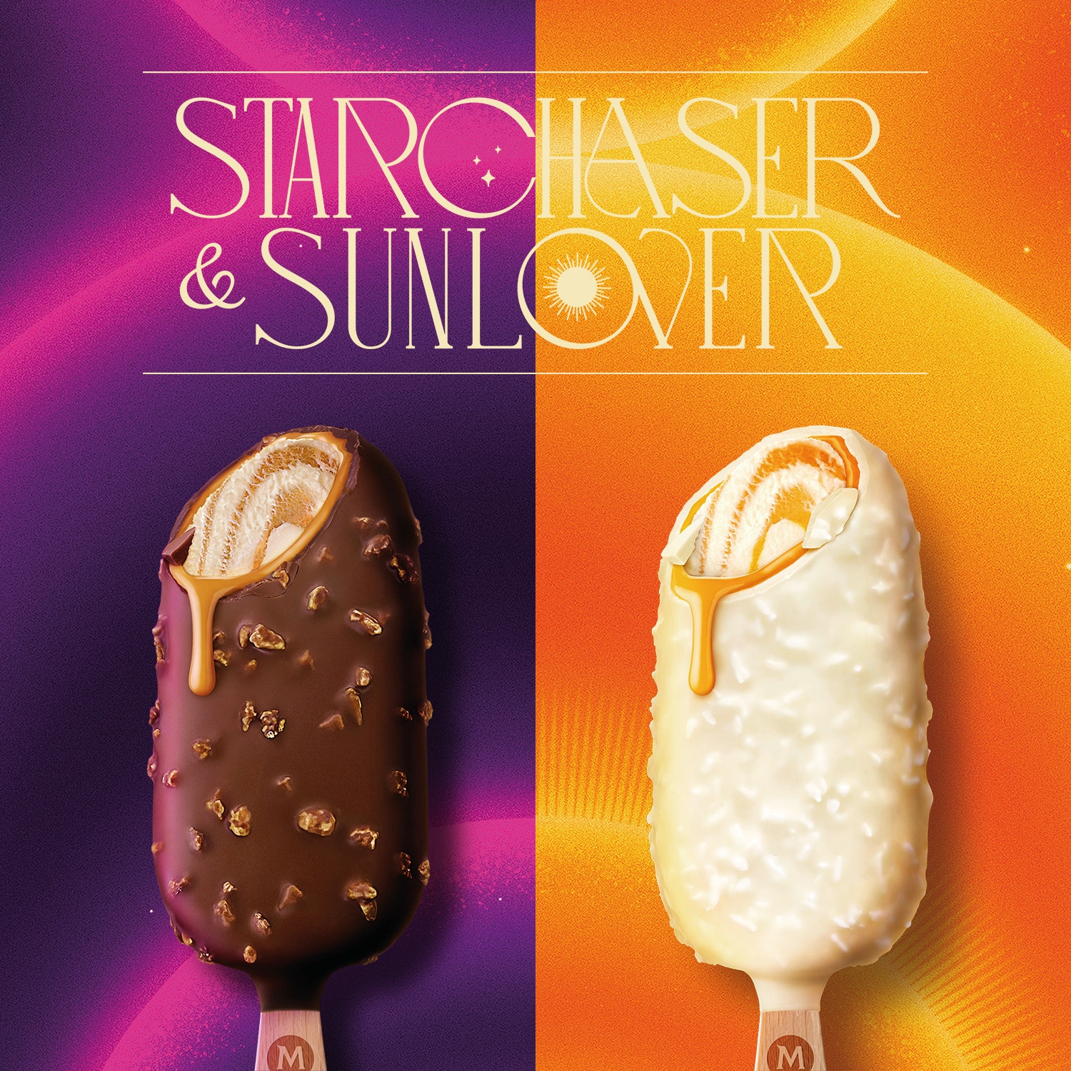 Magnum double Sunlover Starchaser ice cream