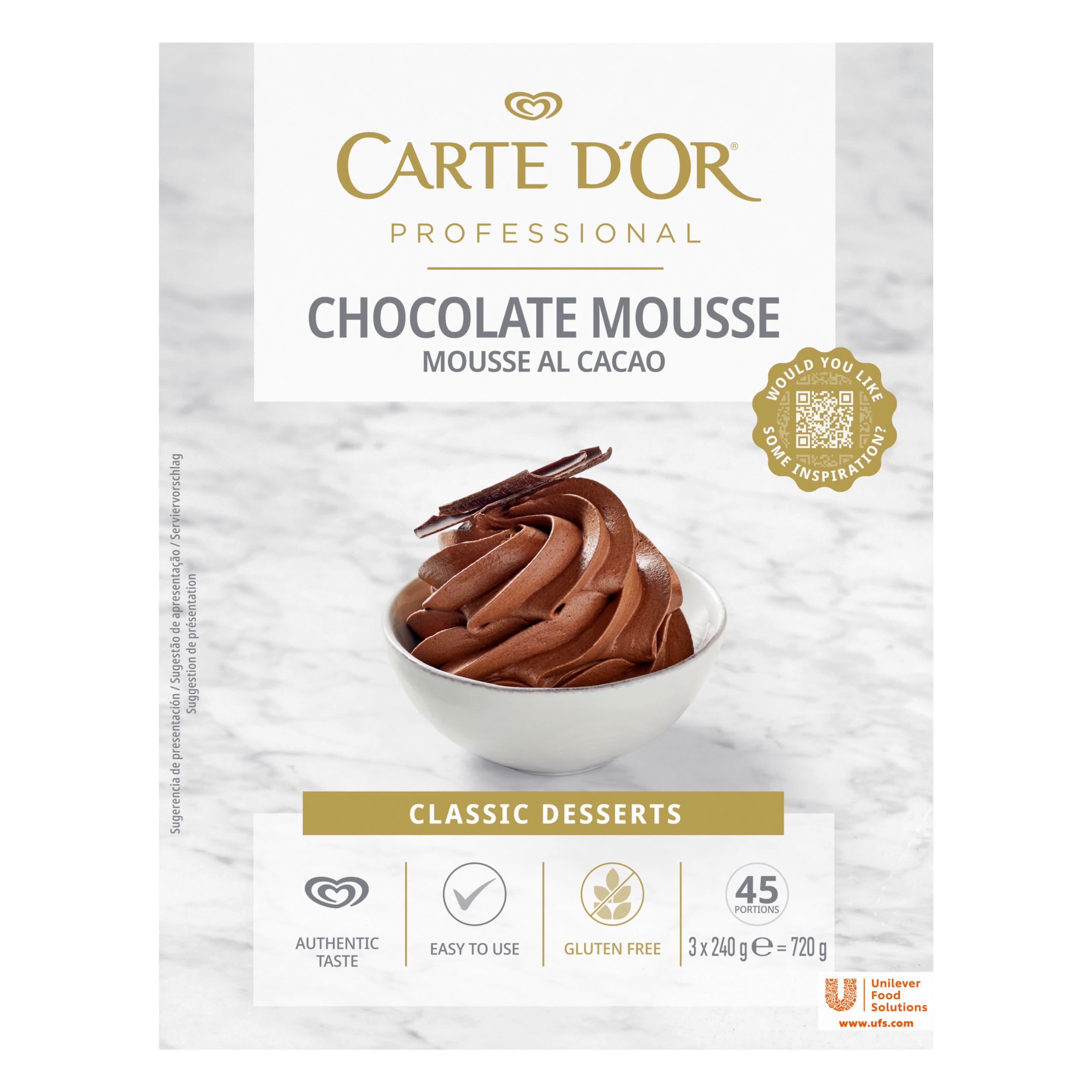 Carte D'or Professional Chocolate Mousse 720 g