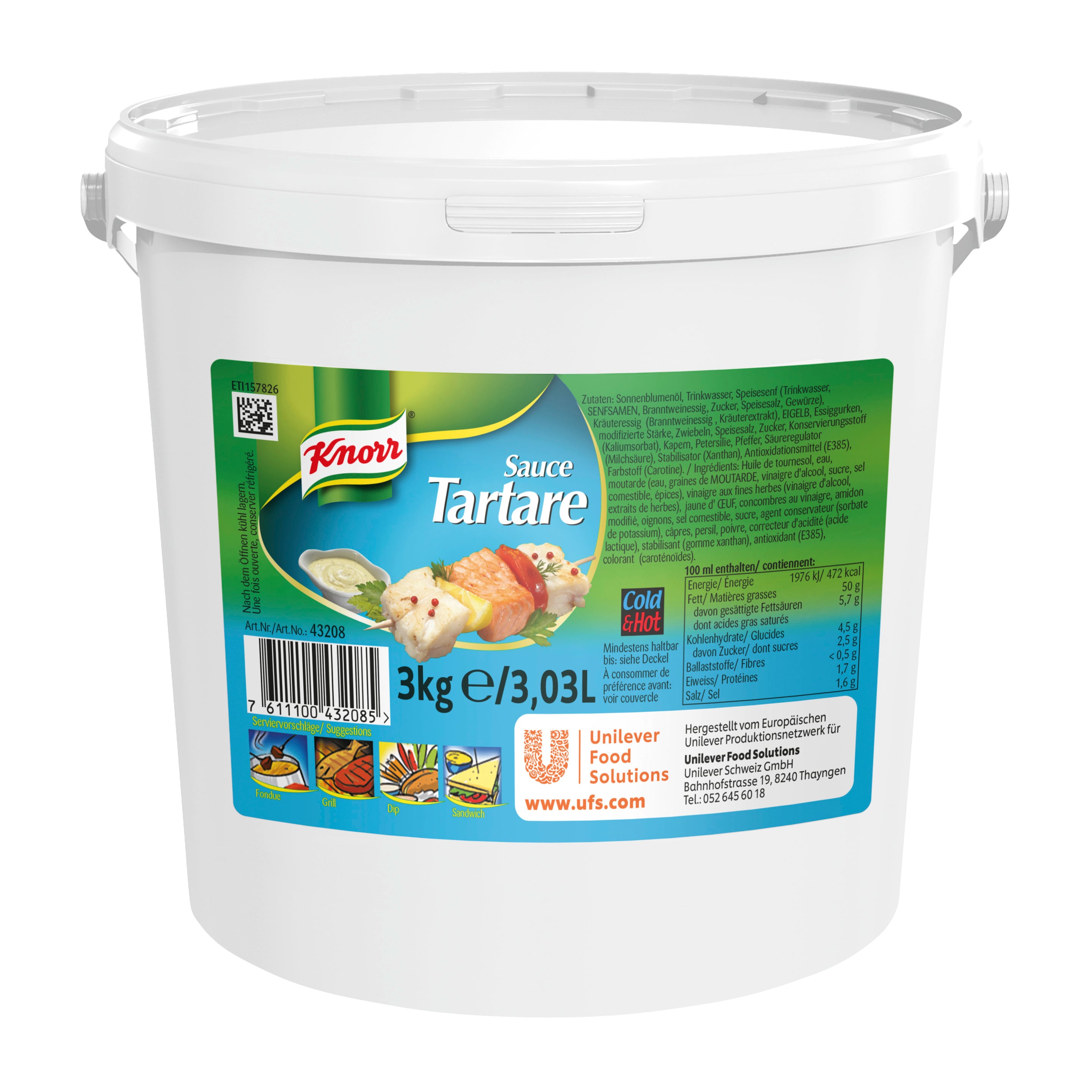Knorr Sauce Tartare 3 kg - 