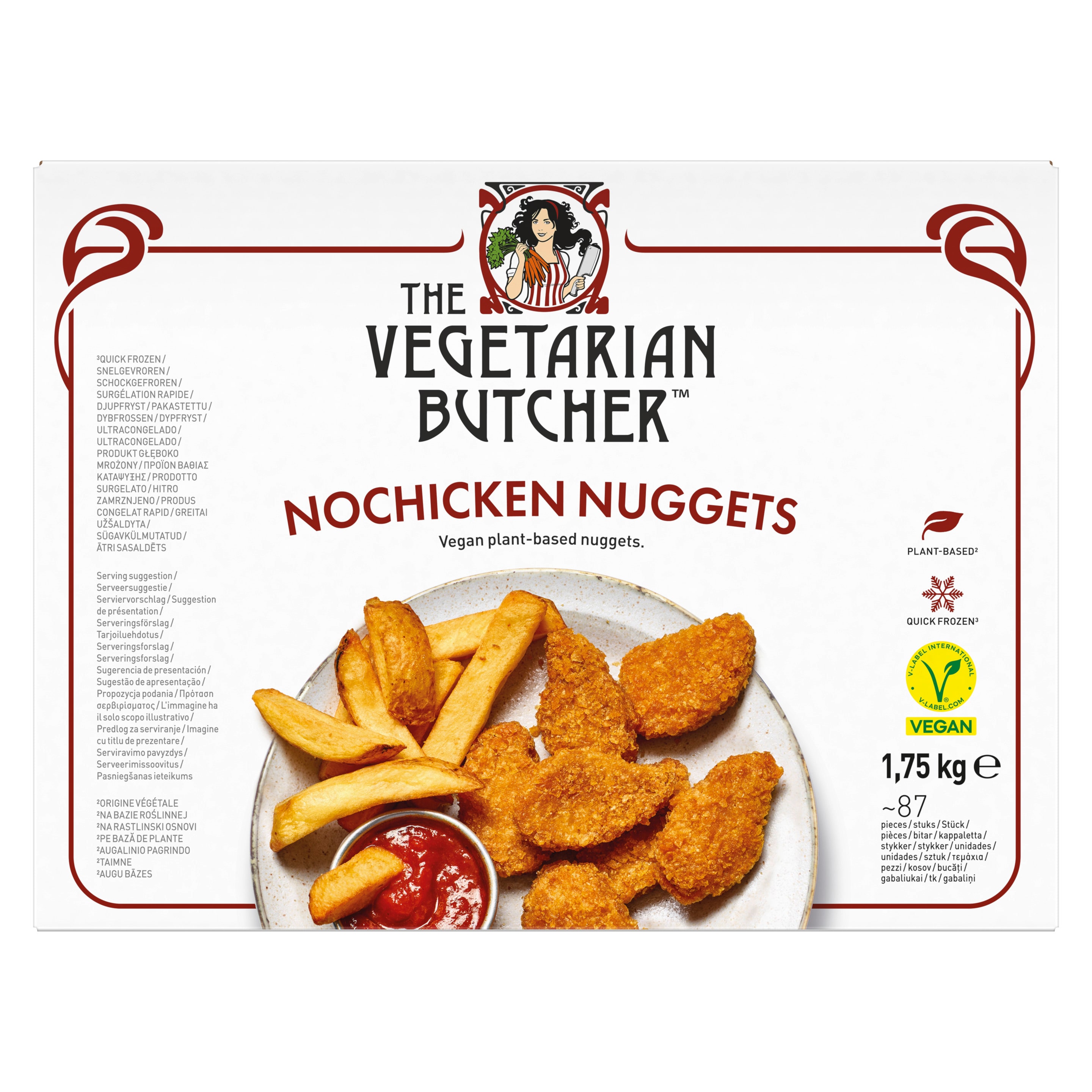 The Vegetarian Butcher NoChicken Nuggets - Vegane Nuggets auf Pflanzenprotein-Basis 1 x 1,75 kg - The Vegetarian Butcher – die fleischlose Sensation für alle Lieblingsgerichte.
