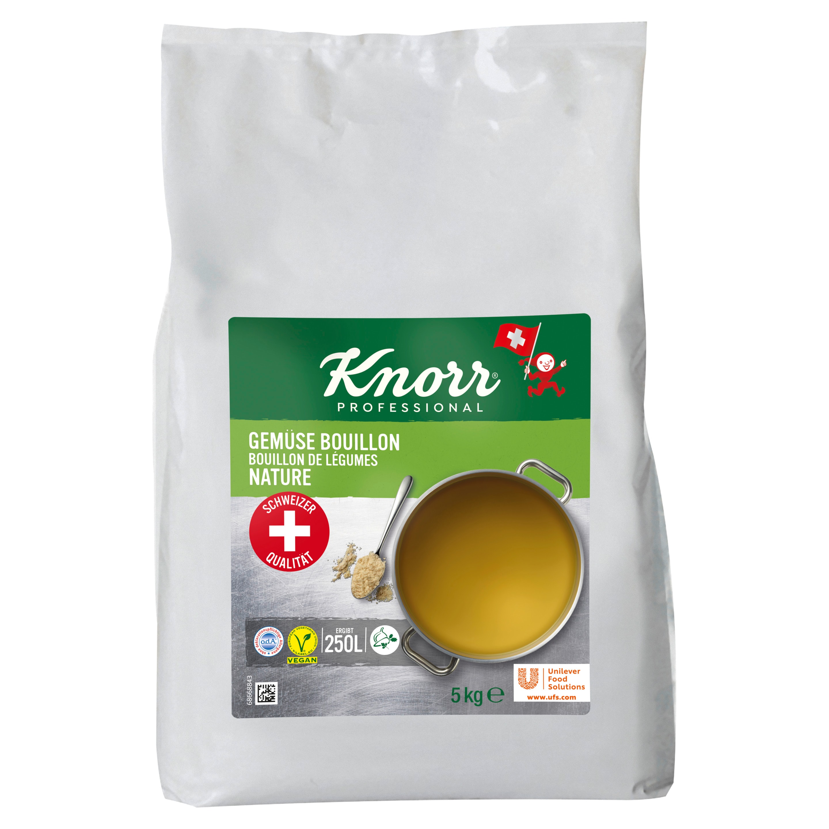 Knorr Professional Gemüse Bouillon Nature, fettarm (GRANULAT) 5 kg
