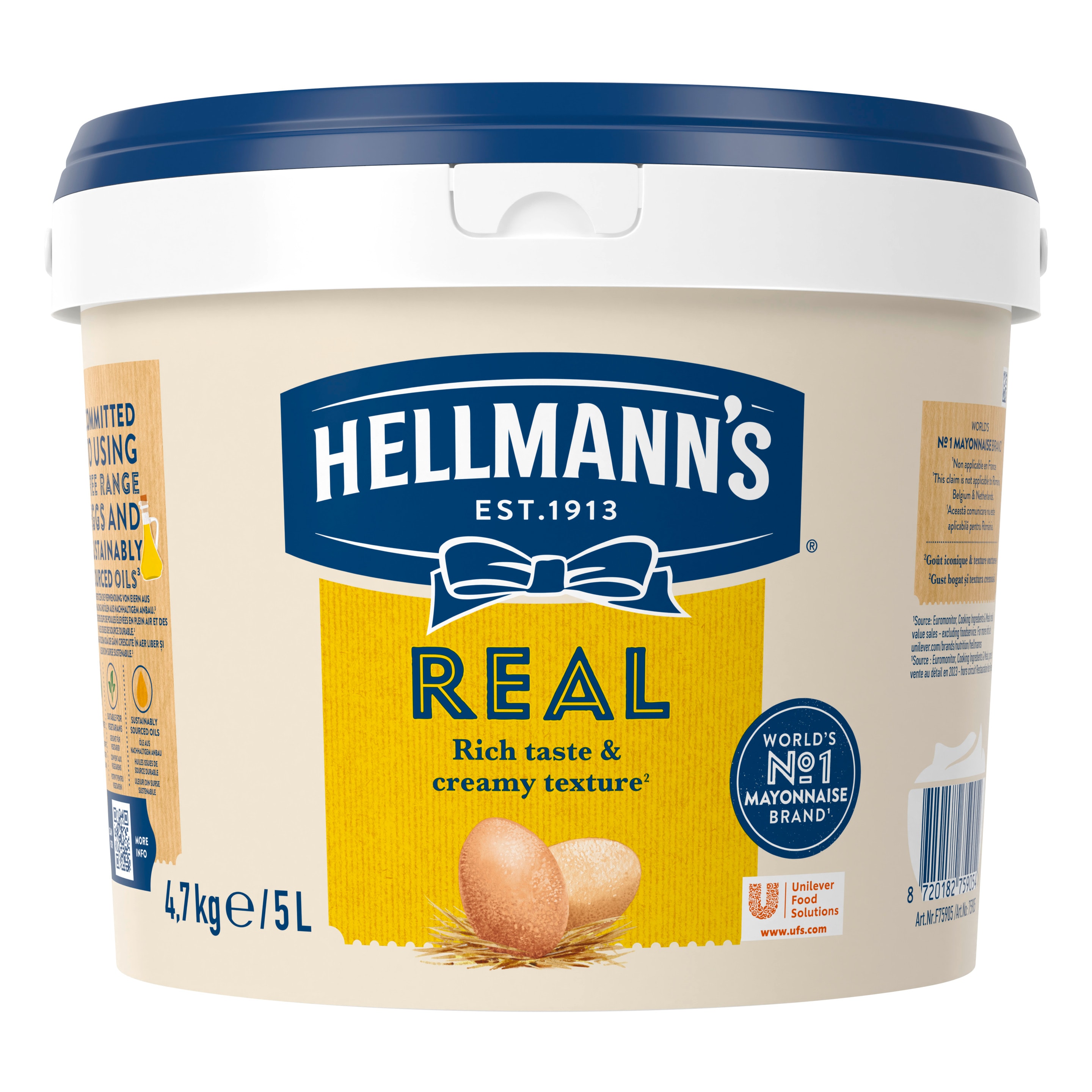 Hellmann's Real Mayonnaise 1 x 5 L