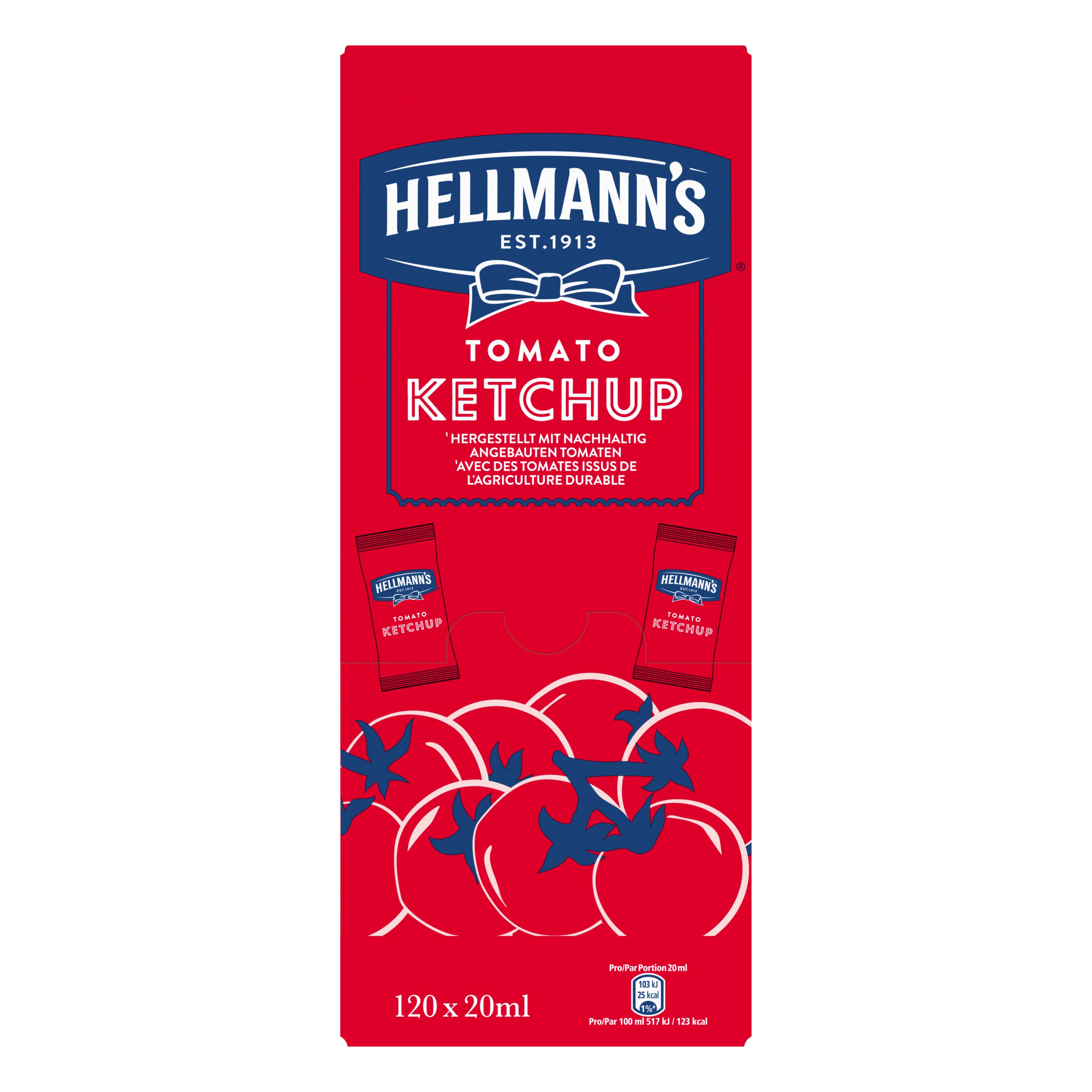 Hellmann's Tomato Ketchup 120 x 20 ml