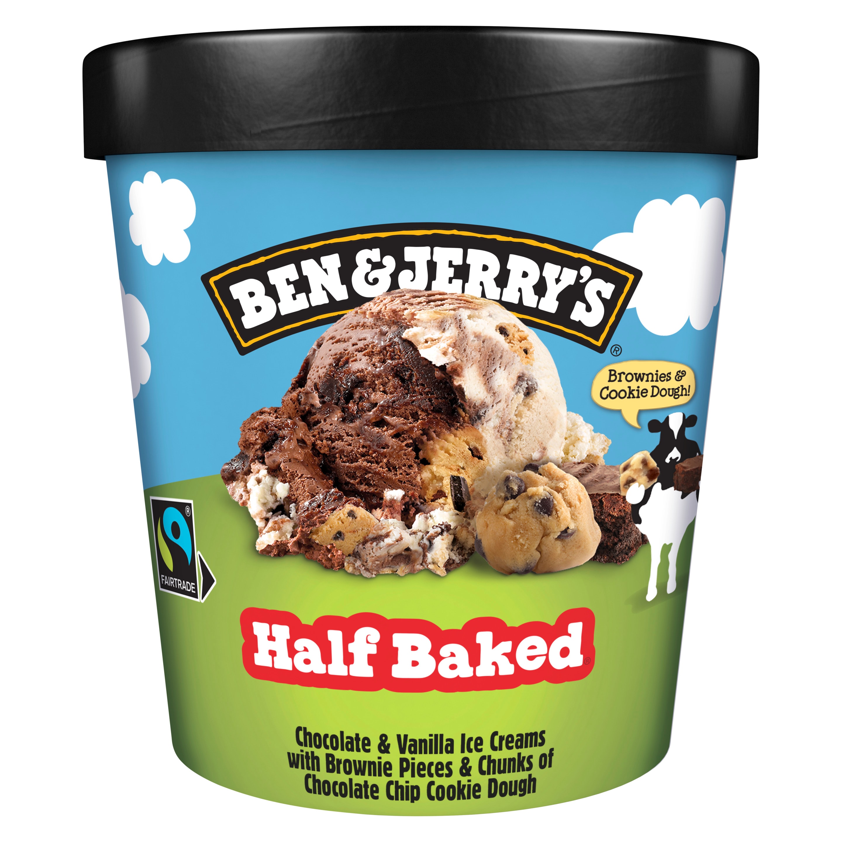Ben & Jerry's Half Baked Eis Becher 465 ml