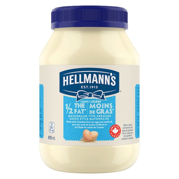 Hellmann's® 1/2 The Fat Mayonnaise (890mL) | Hellmann's CA