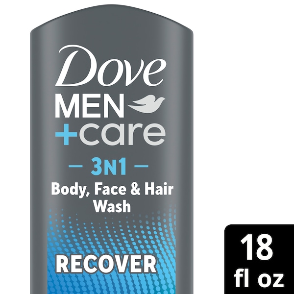 Men+Care 3N1 Recover with Peppermint Body, Face + Hair Wash | Dove