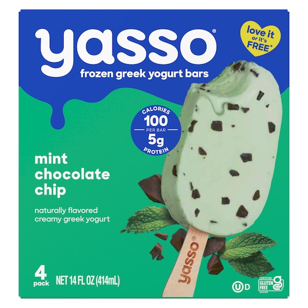 Mint Chocolate Chip Bars | Yasso Frozen Greek Yogurt